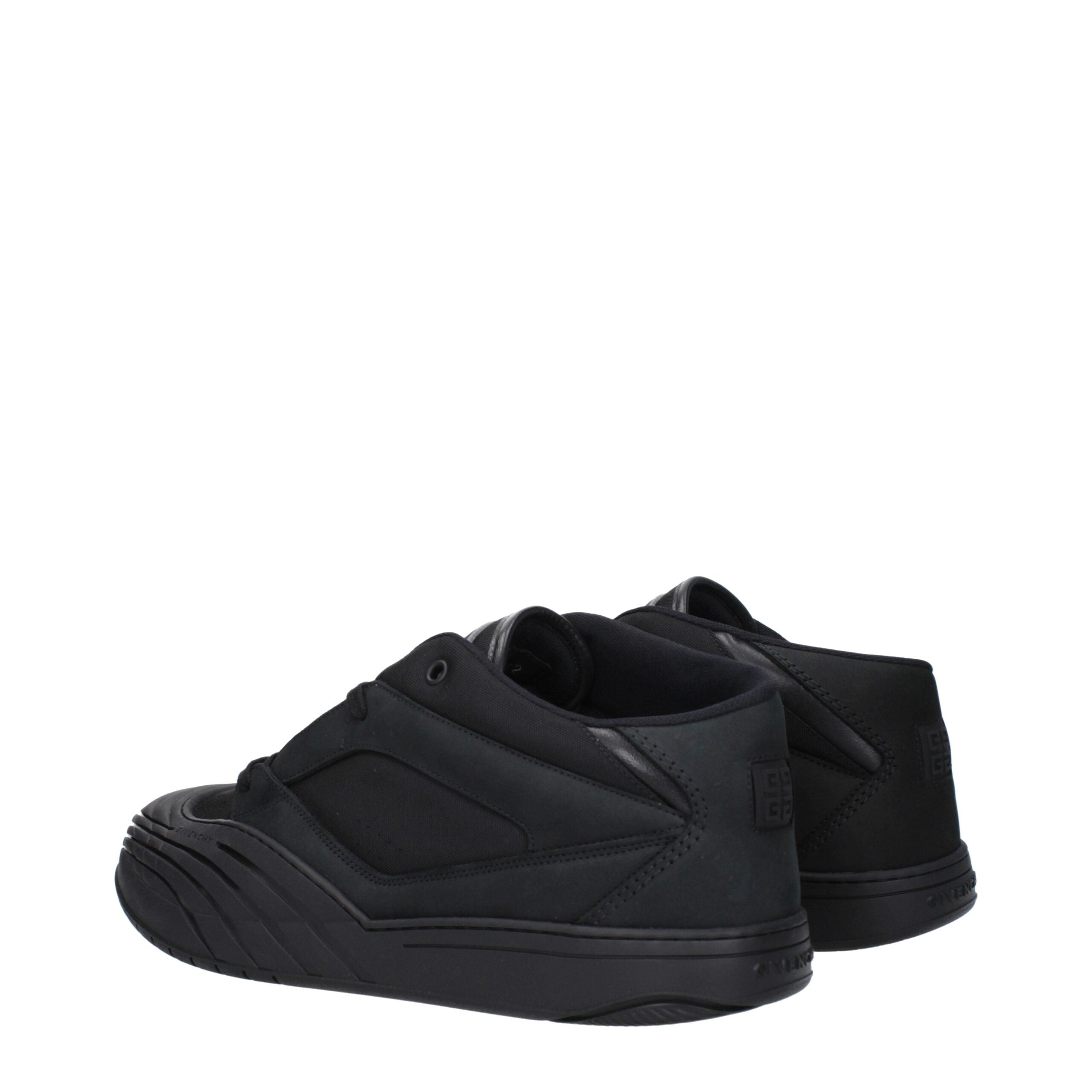 Givenchy Black Low-Top Canvas Sneakers-4