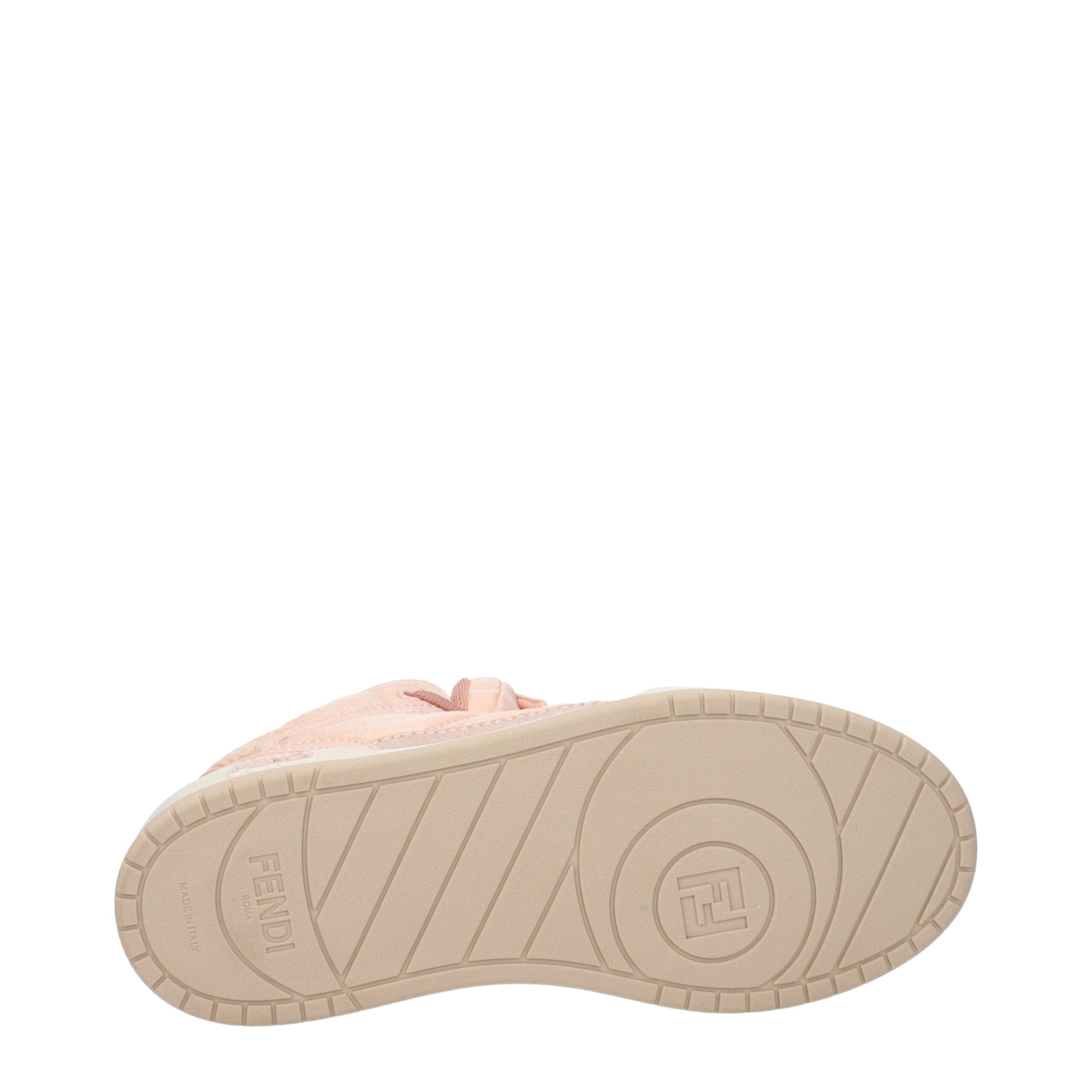 Fendi Pink Nylon High Top Sneakers-5