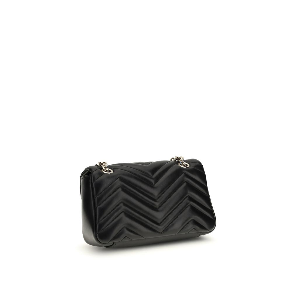 Gucci Schwarze Bos Taurus Kalbsleder Schultertasche-3