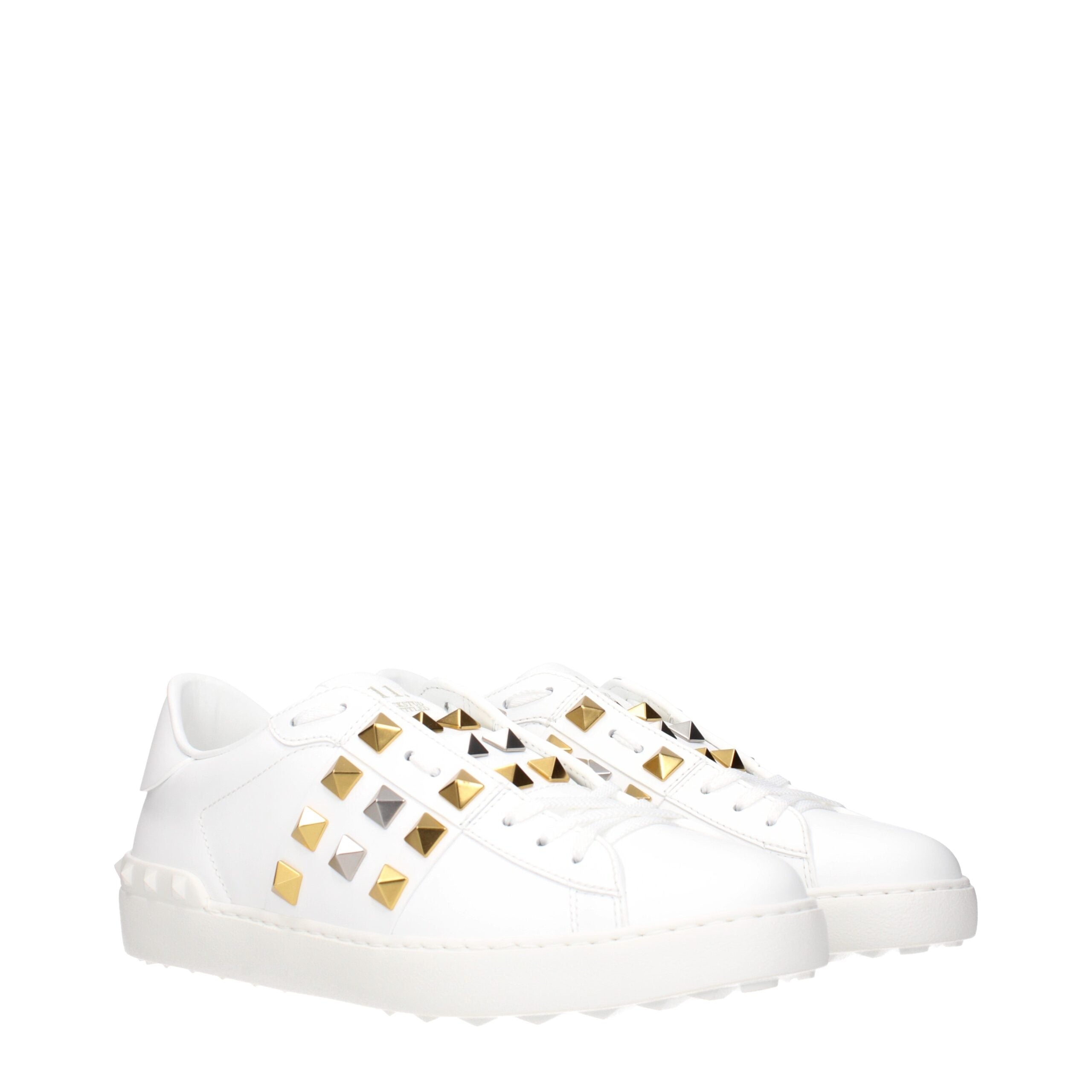 Valentino Garavani Weiße Low-Top-Sneaker aus Leder-2