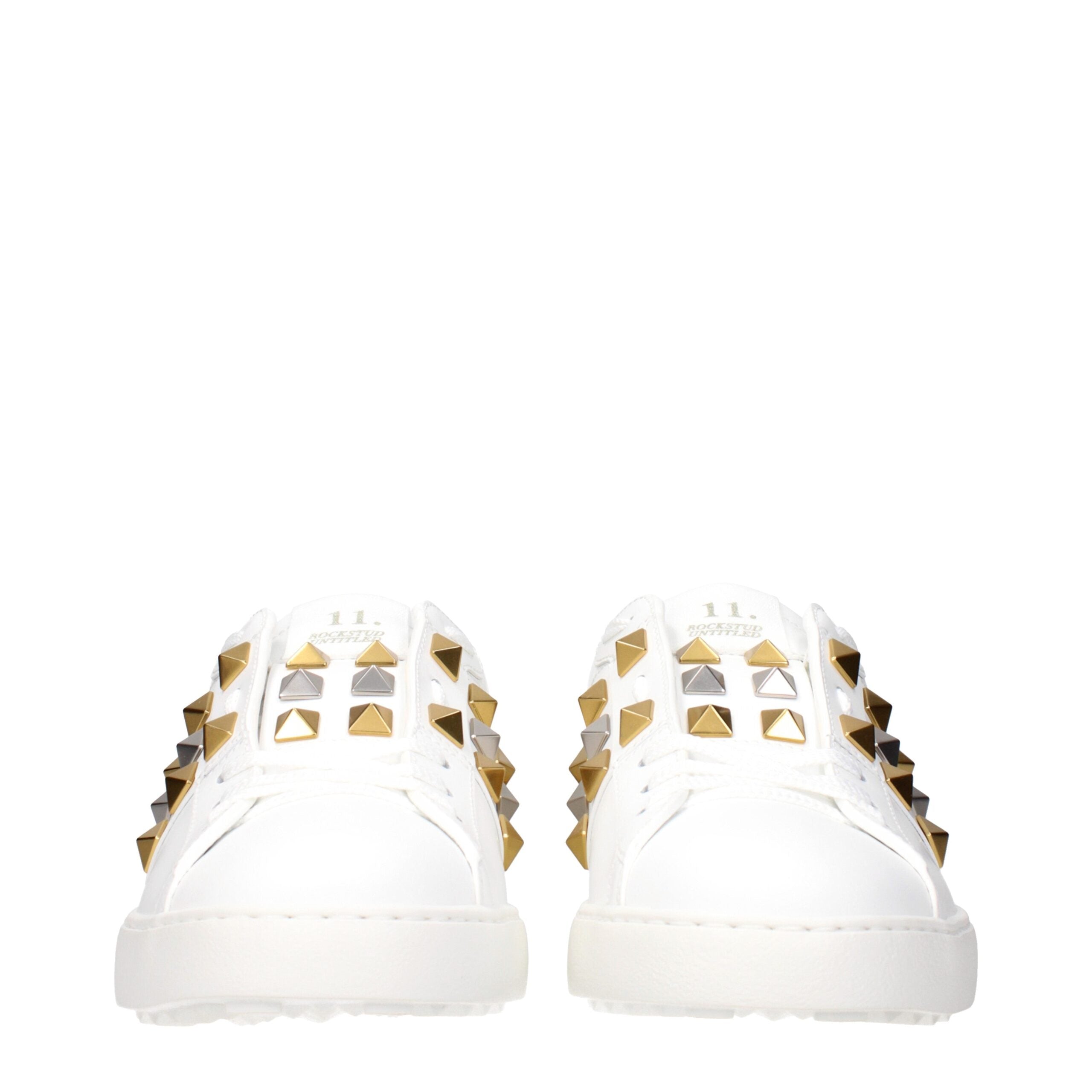 Valentino Garavani Weiße Low-Top-Sneaker aus Leder-3