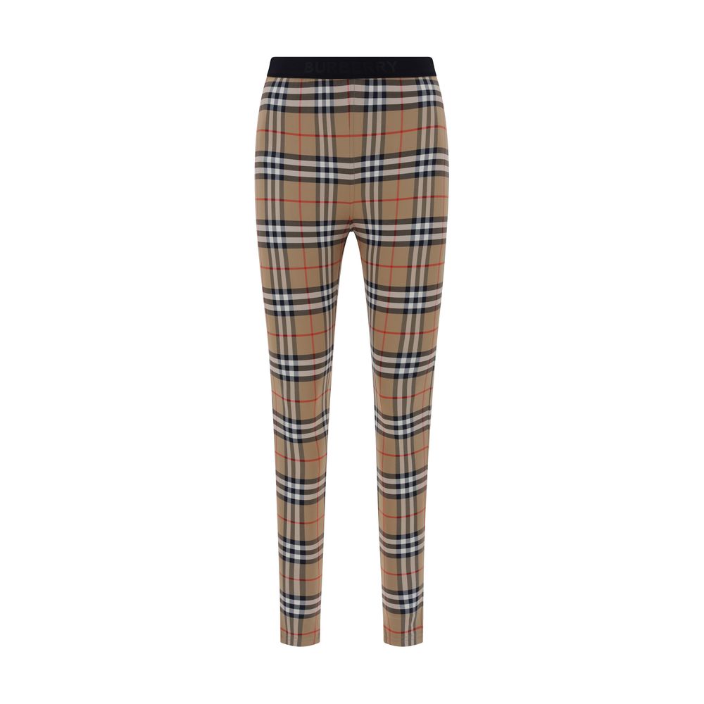 Burberry Braune Polyamid-Leggings-1