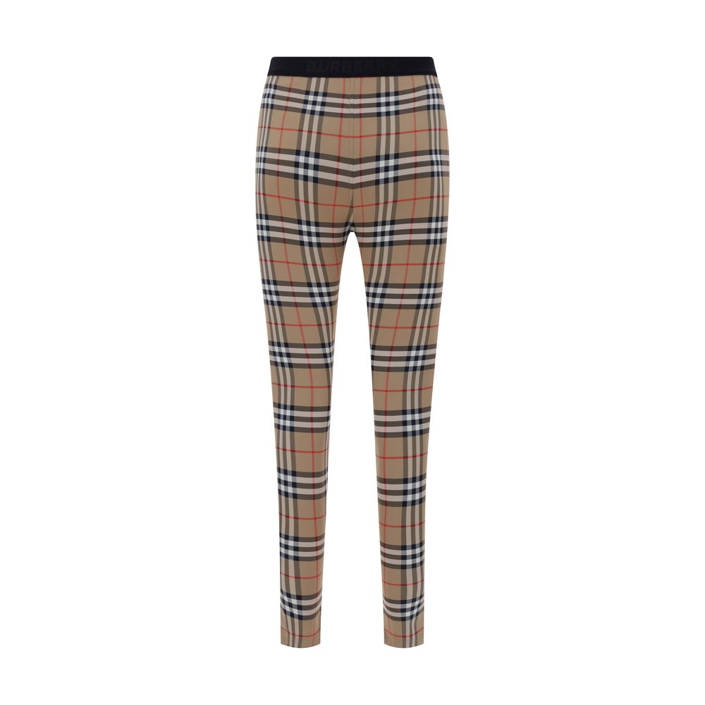Burberry Braune Polyamid-Leggings-2