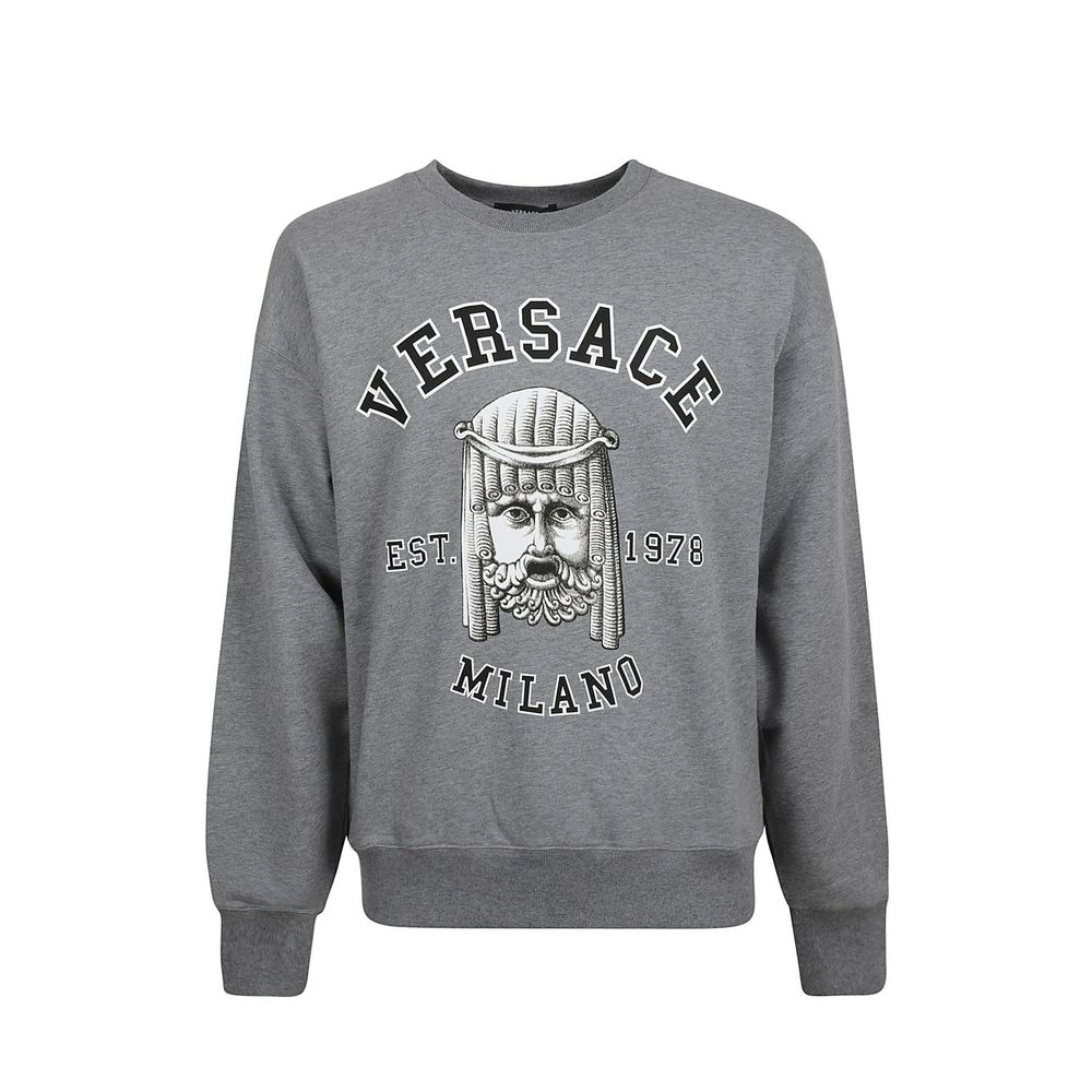 Versace Grey Cotton Sweatshirt
