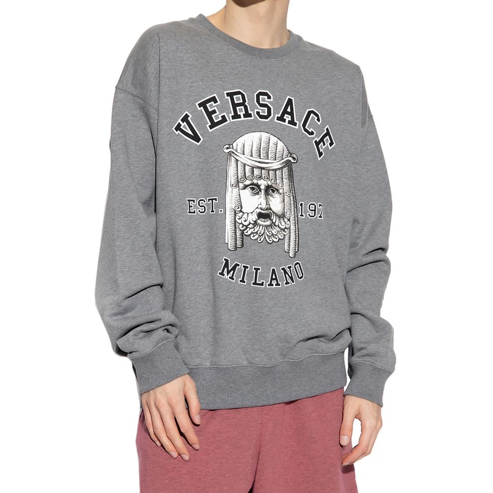 Versace Grey Cotton Sweatshirt-2