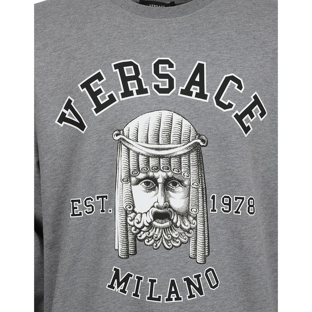 Versace Grey Cotton Sweatshirt-4