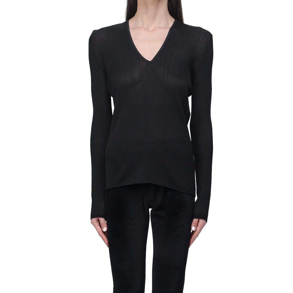 Tom Ford Black Polyamide Tank Tops-2