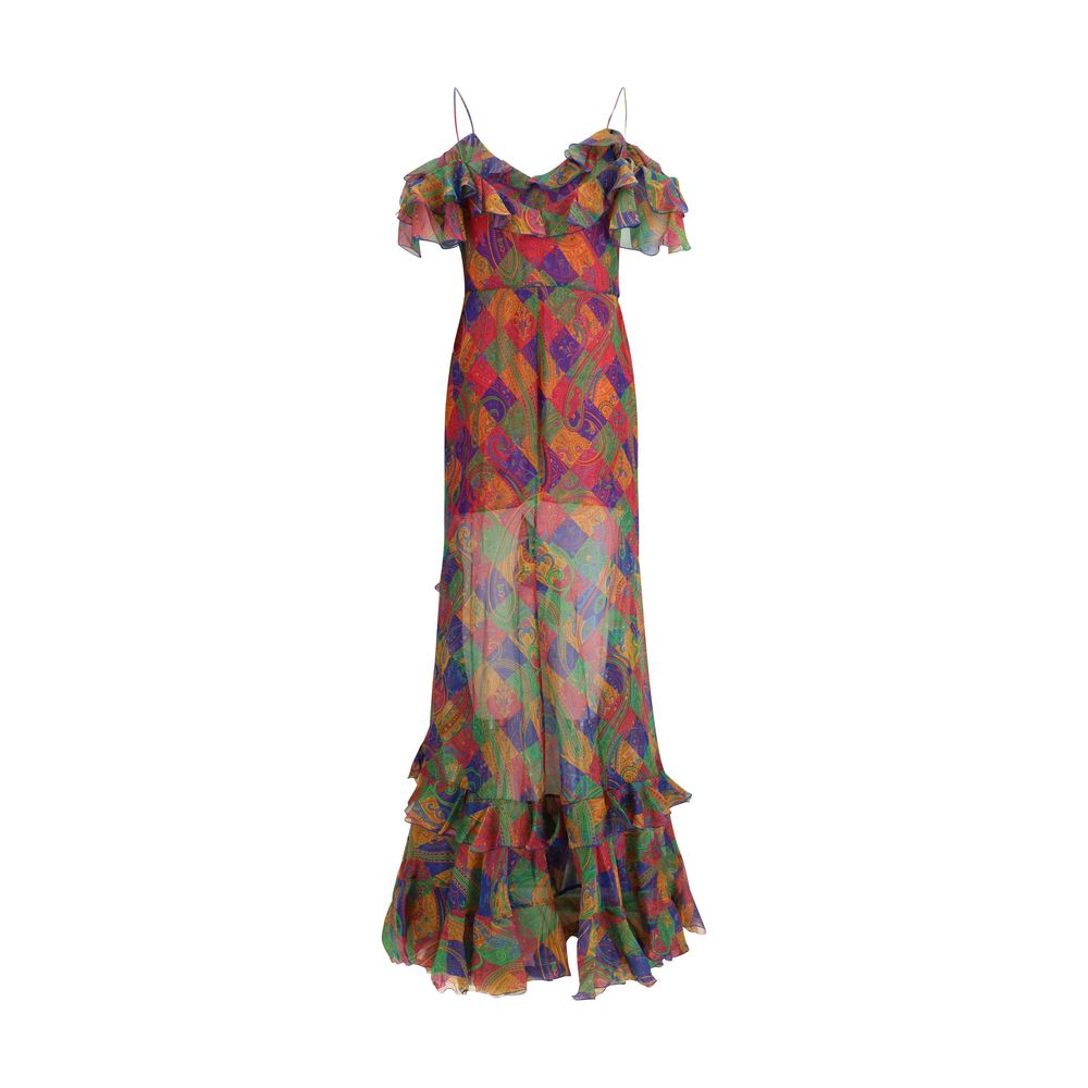 Etro Multicolor Silk Casual Dress-2