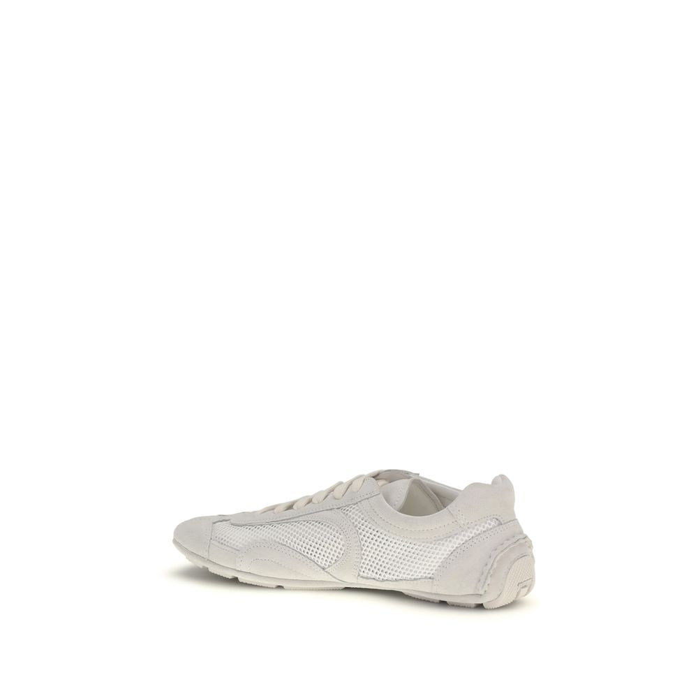 Prada white low-top canvas sneakers-3