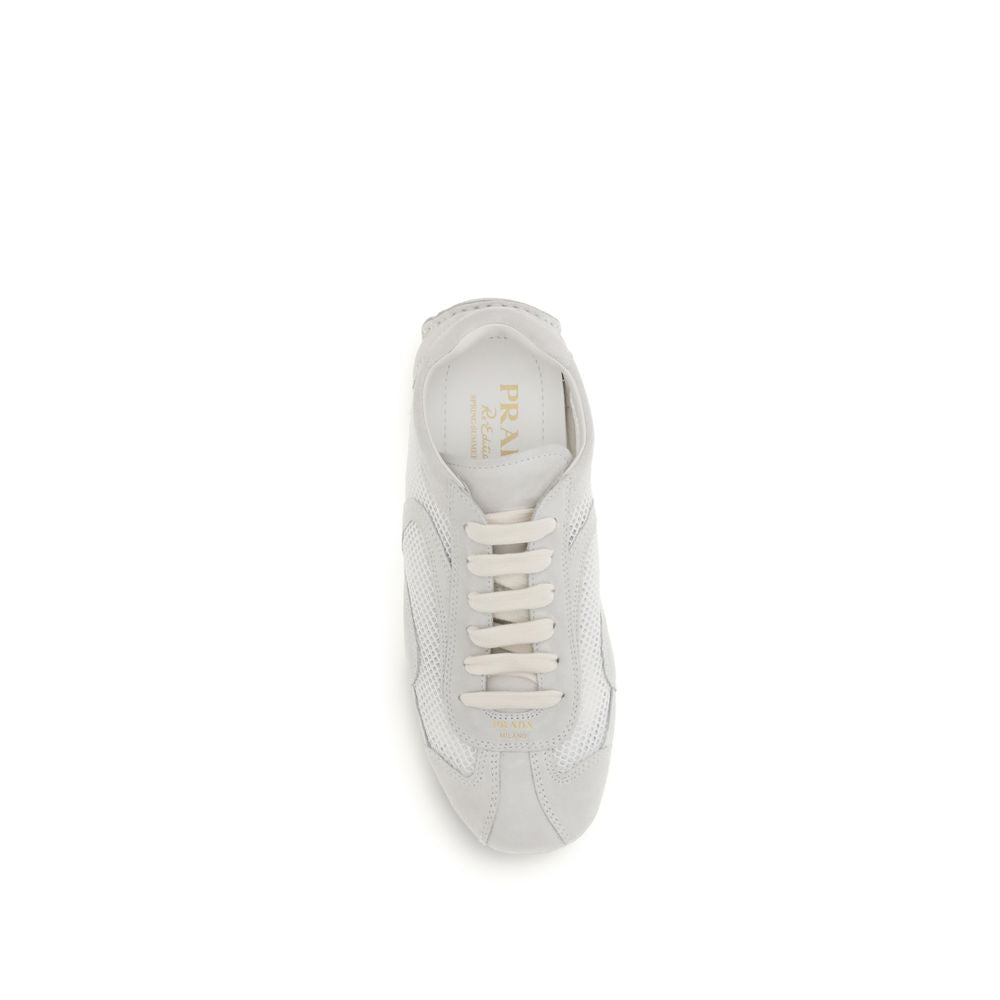 Prada white low-top canvas sneakers-4