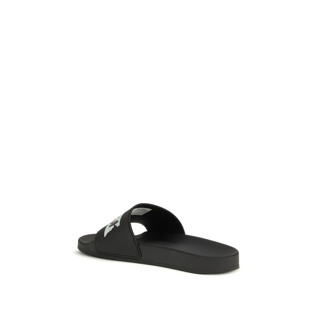 Balenciaga Schwarze Gummisandalen-3