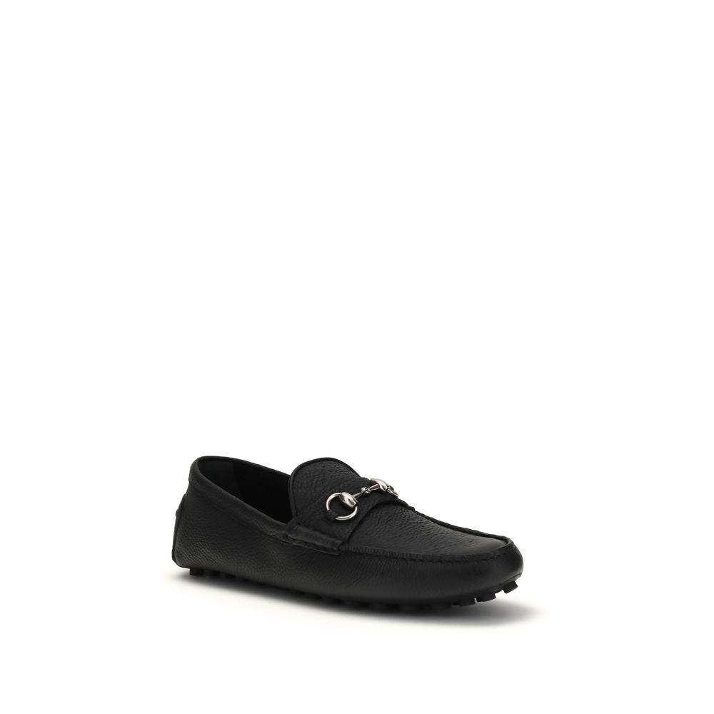 Gucci Schwarze "Bos Taurus" Kalbsleder Loafer zum Hineinschlüpfen-2