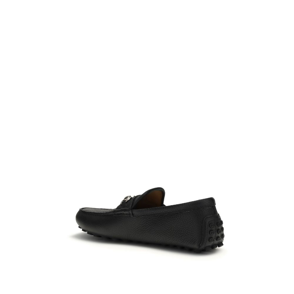 Gucci Schwarze "Bos Taurus" Kalbsleder Loafer zum Hineinschlüpfen-3