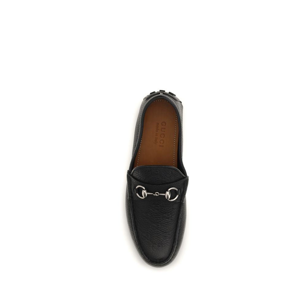Gucci Schwarze "Bos Taurus" Kalbsleder Loafer zum Hineinschlüpfen-4