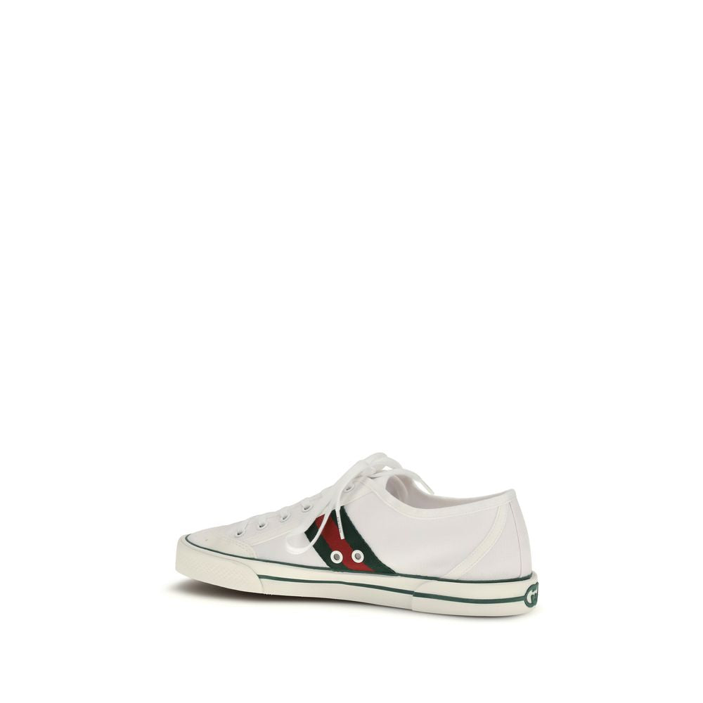 Gucci white low-top sneakers in cotton-3