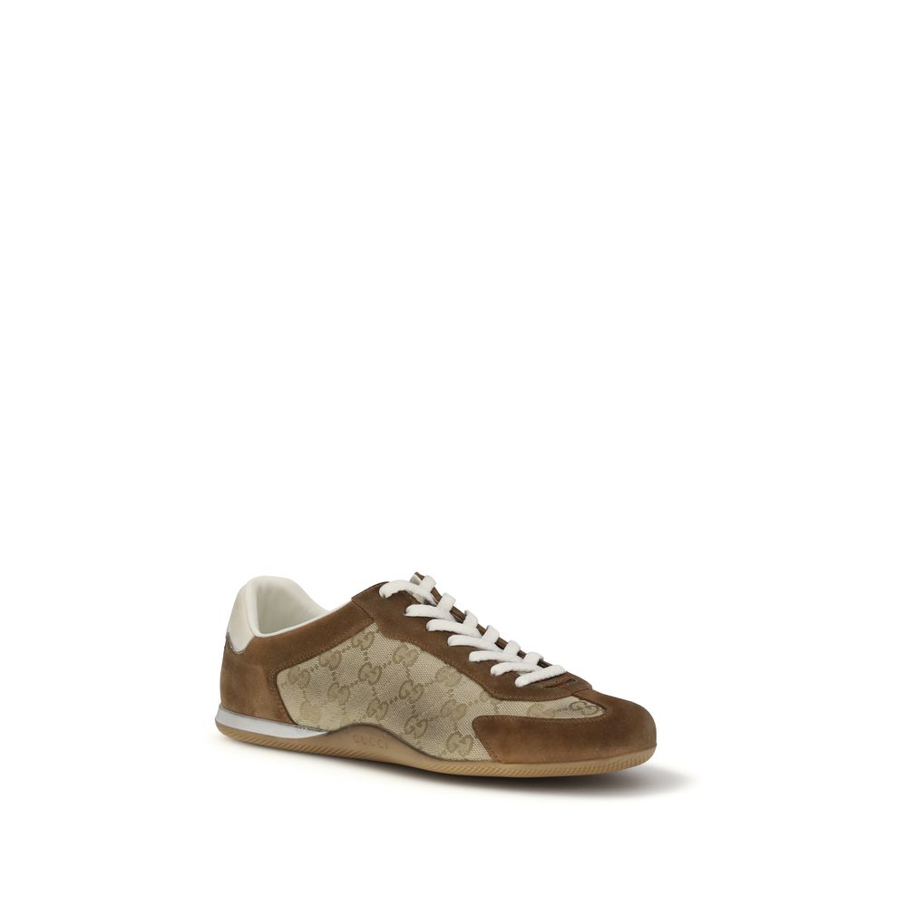 Gucci Braune Kalbsleder Bos Taurus Sneaker-2