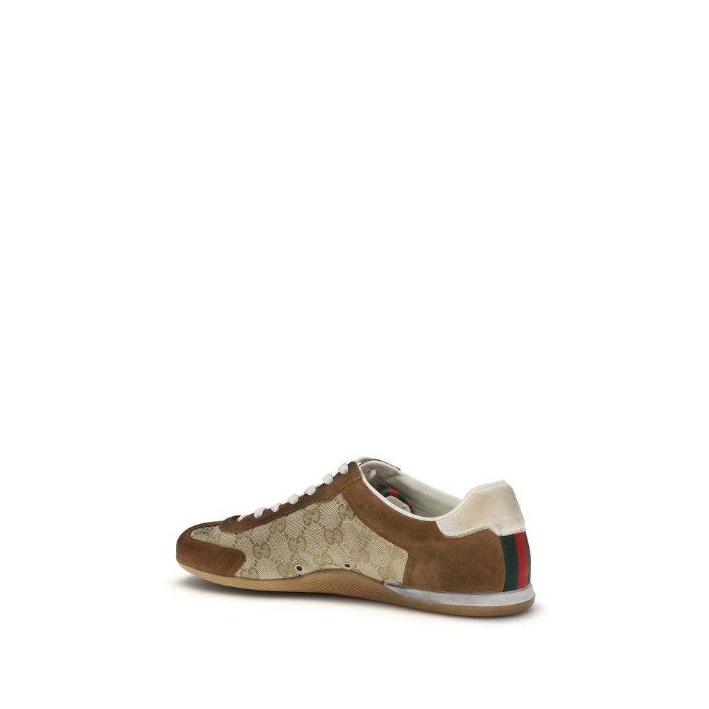 Gucci Braune Kalbsleder Bos Taurus Sneaker-3