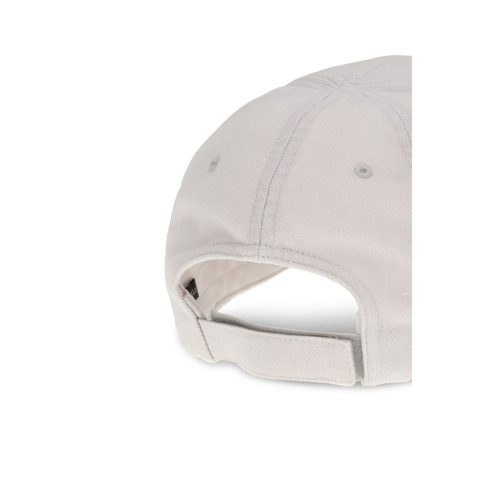 Balenciaga Weiße Baumwollkappe (Baseballkappe)-3
