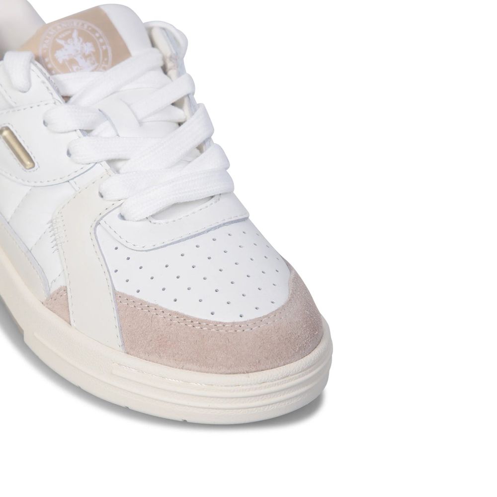 Palm Angels Weiße Kalbsleder-Sneaker-4