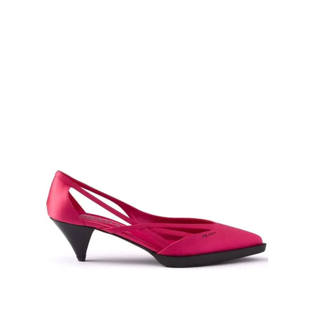 Prada multicoloured silk pumps with a medium heel-1