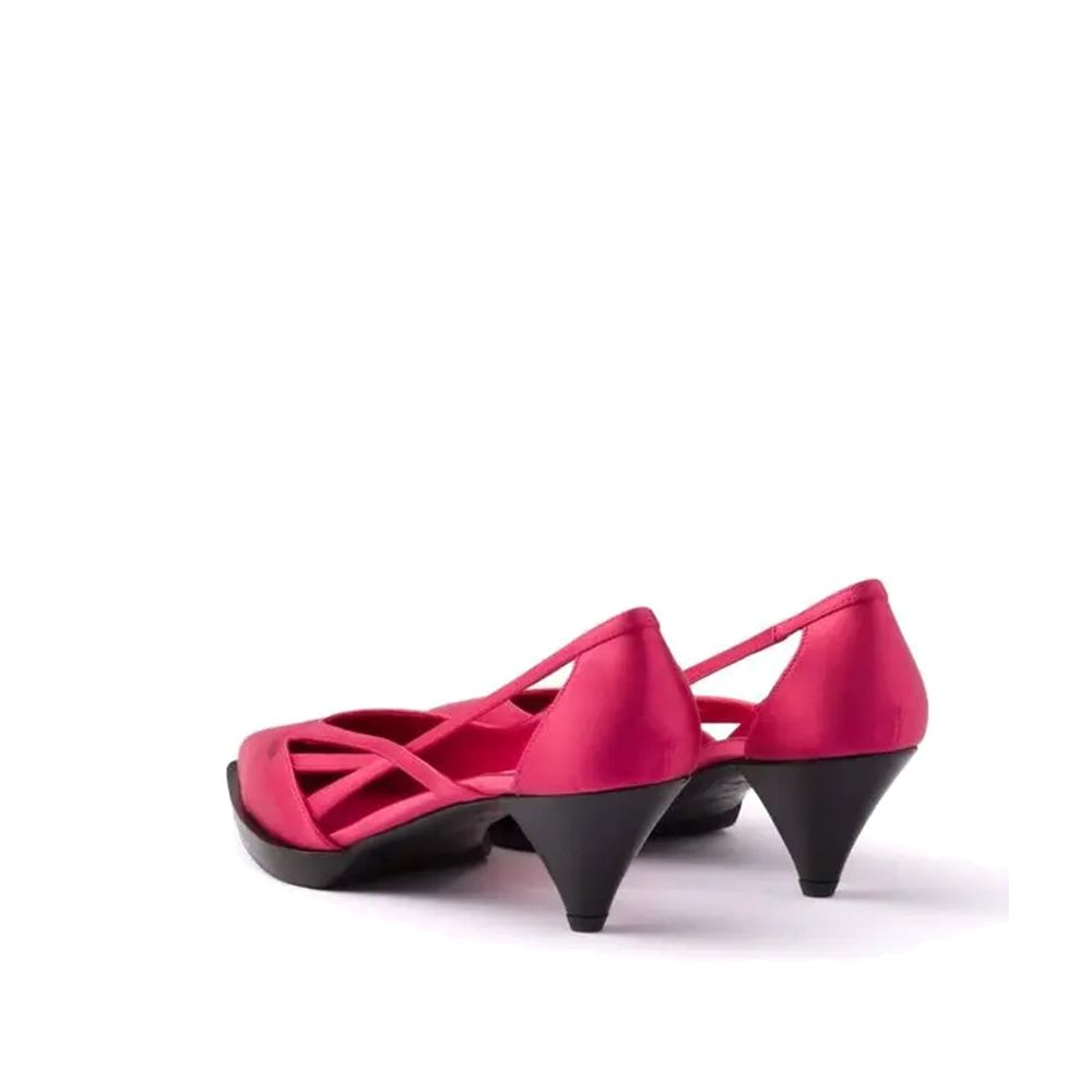 Prada multicoloured silk pumps with a medium heel-3