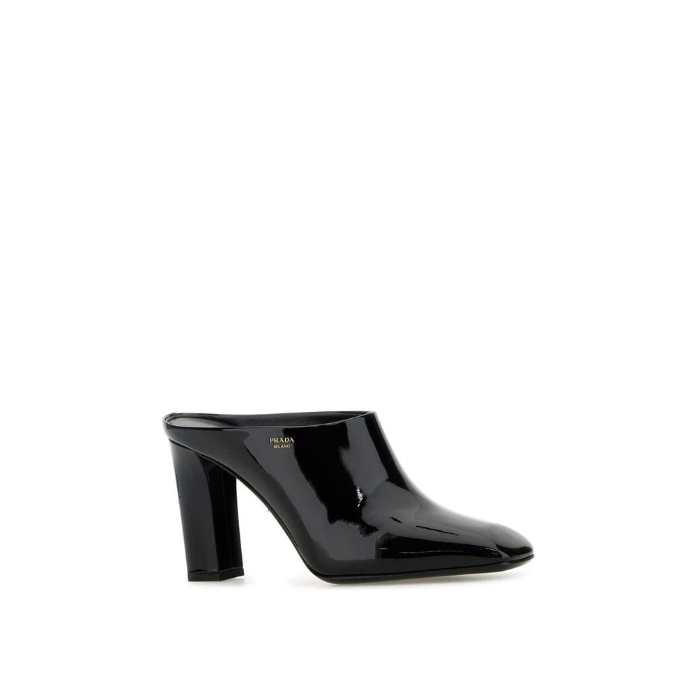 Prada Schwarze Mules aus Kalbsleder-2