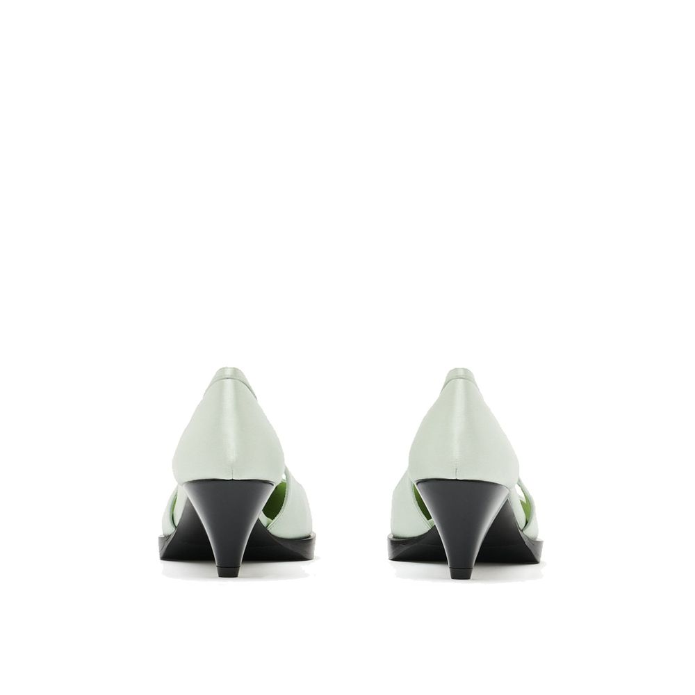 Prada Zweifarbige Pumps aus Seide mit mittelhohem Absatz-3