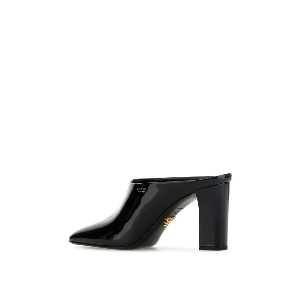 Prada Schwarze Mules aus Kalbsleder-3