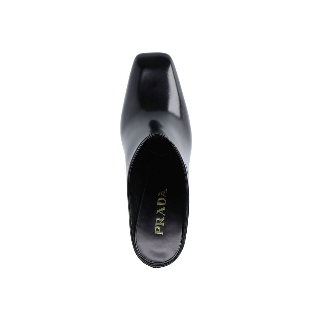 Prada Schwarze Mules aus Kalbsleder-4