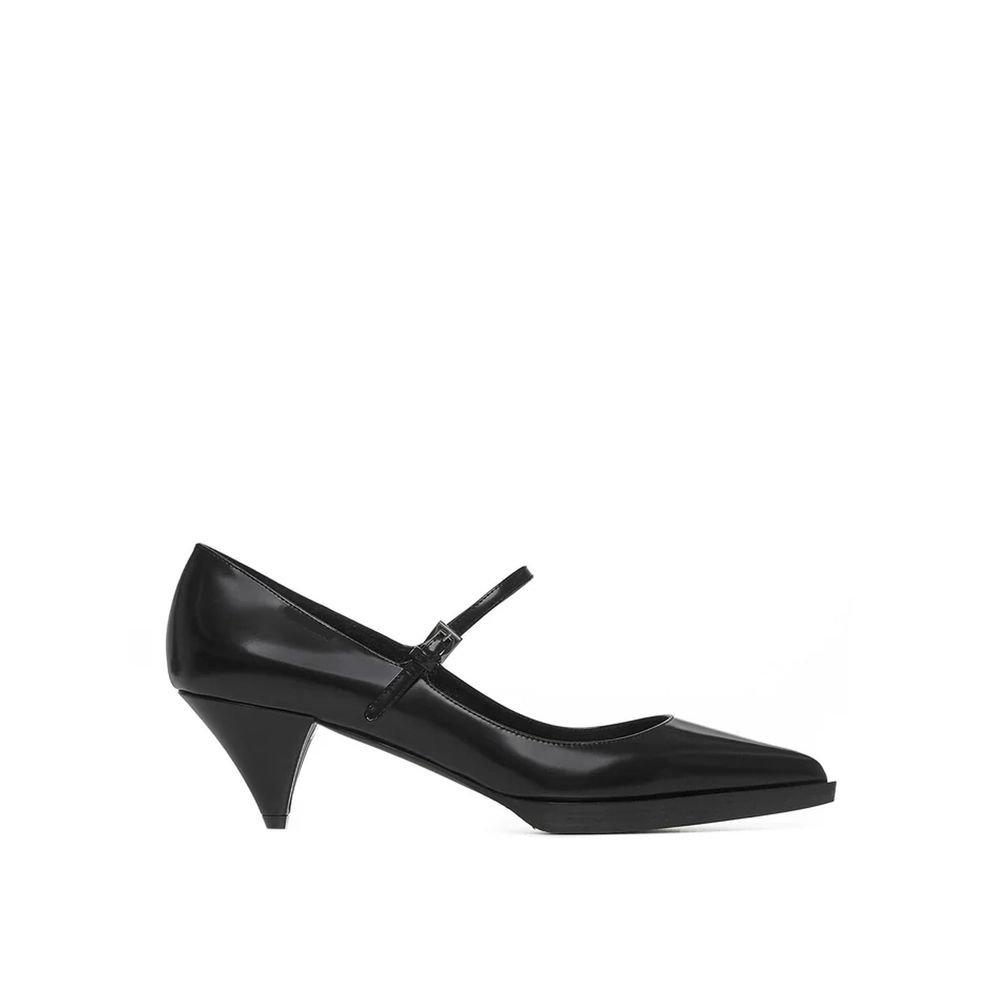 Prada black calfskin pumps with a medium heel-1