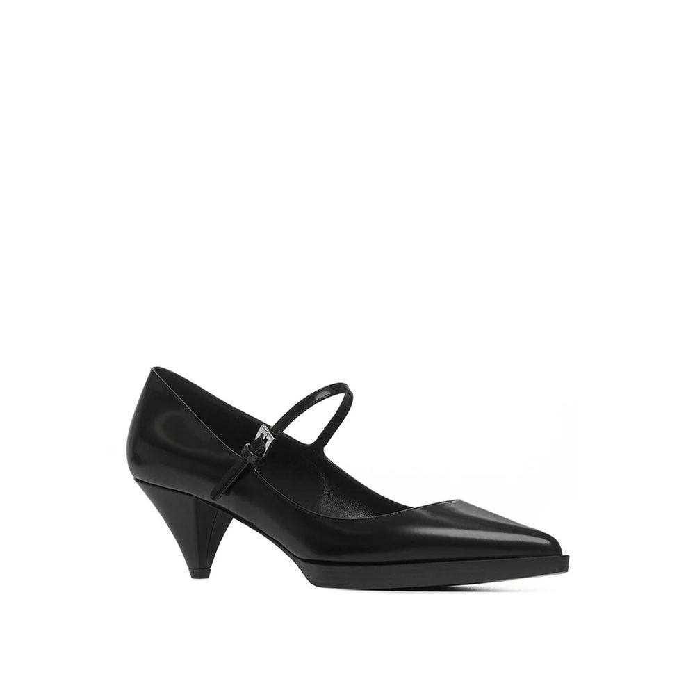 Prada black calfskin pumps with a medium heel-2