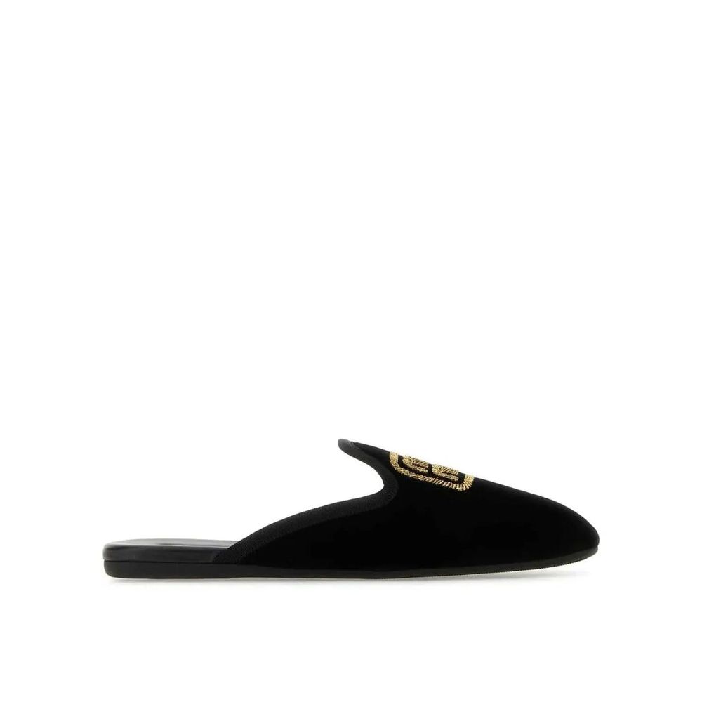 Miu Miu Schwarze Mules aus Kalbsleder-1