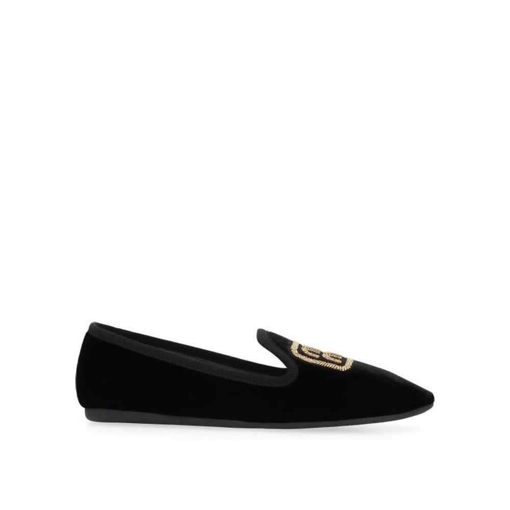 Miu Miu black fabric ballerina flats-1
