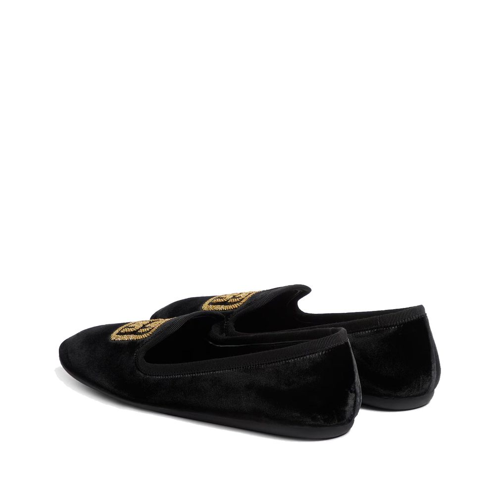 Miu Miu black fabric ballerina flats-3