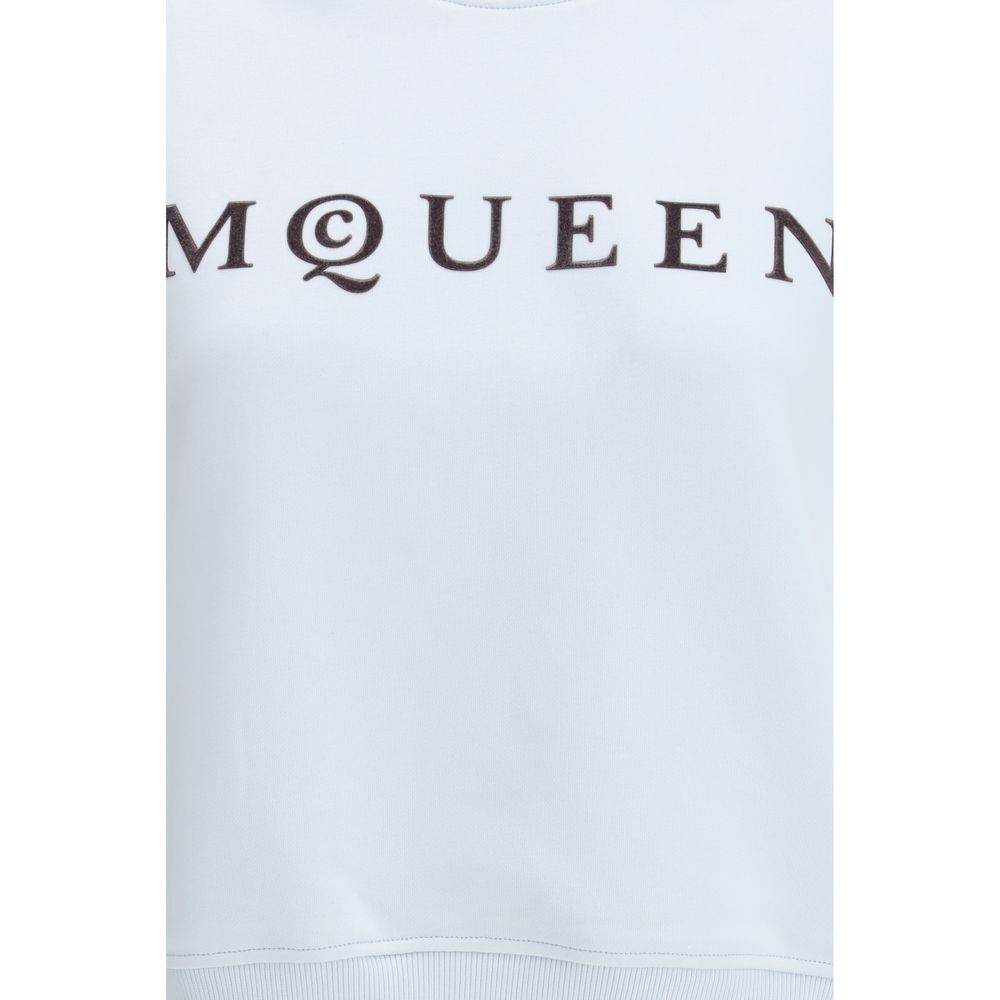 Alexander McQueen Blue Cotton Sweatshirt-3