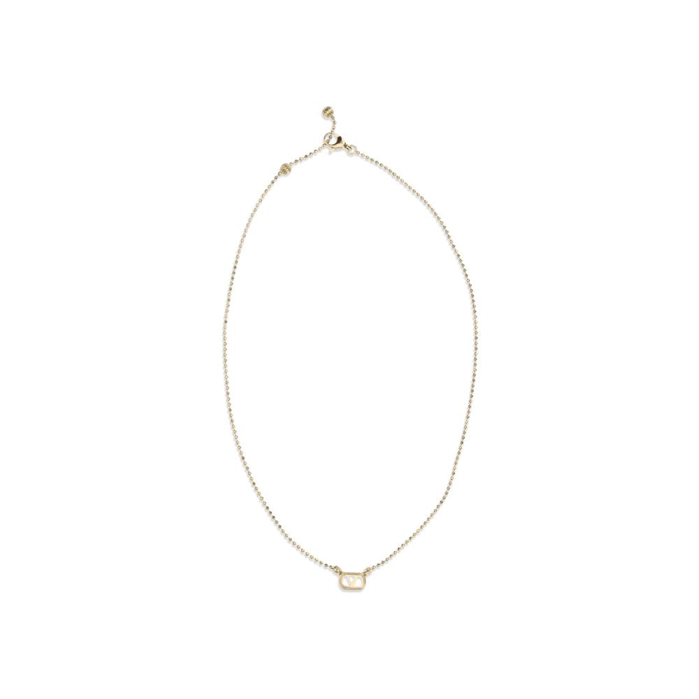 Valentino Garavani Gold Brass Necklace-2
