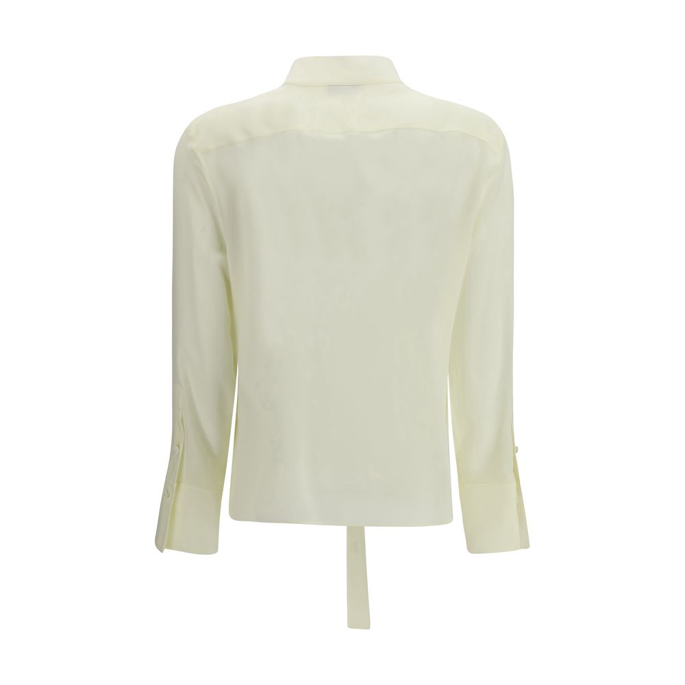 Alexander McQueen Two-tone Silk Blouse-2