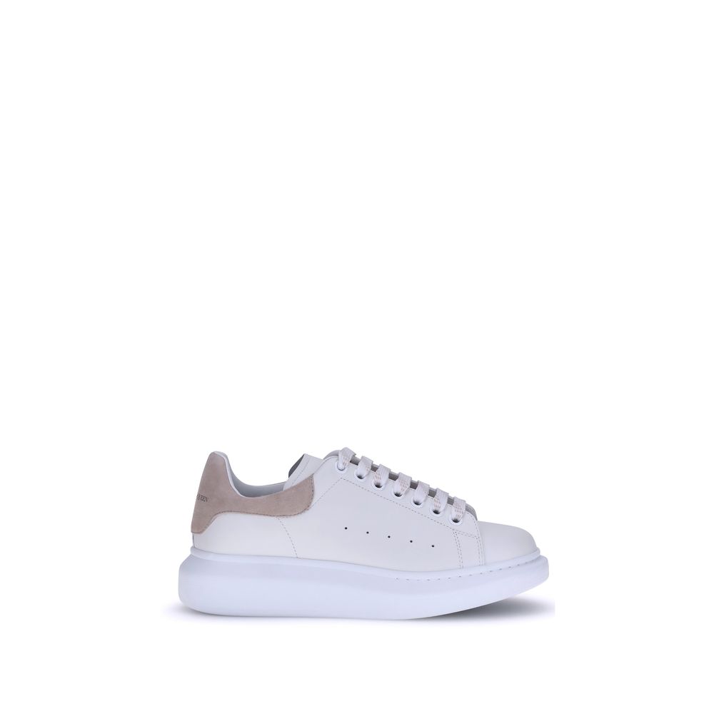 Alexander McQueen Weiße Bos Taurus Kalbsleder Plateau-Sneaker
