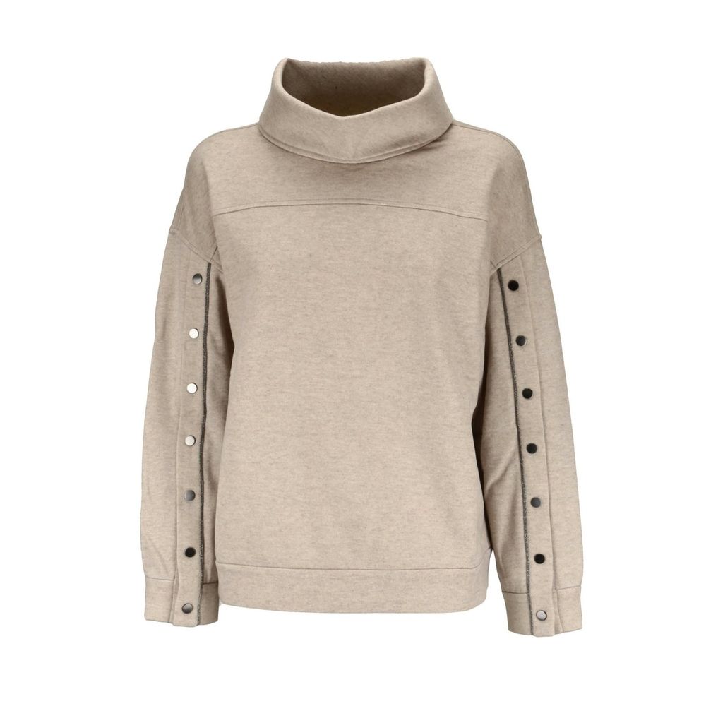 Brunello Cucinelli Beige Cashmere Sweatshirt-1