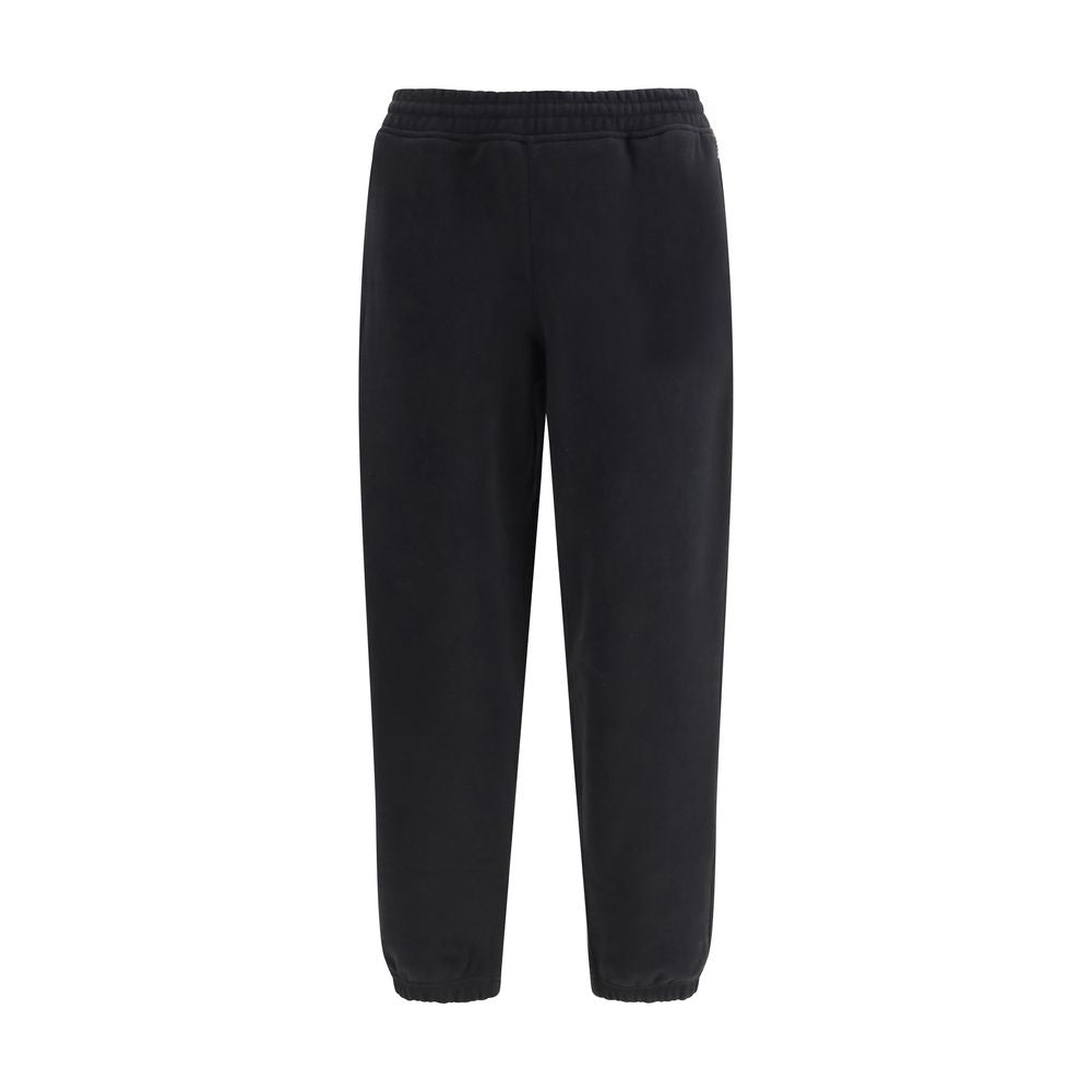 Burberry Black Cotton Jogging Pants (Tracksuit Bottoms)-1