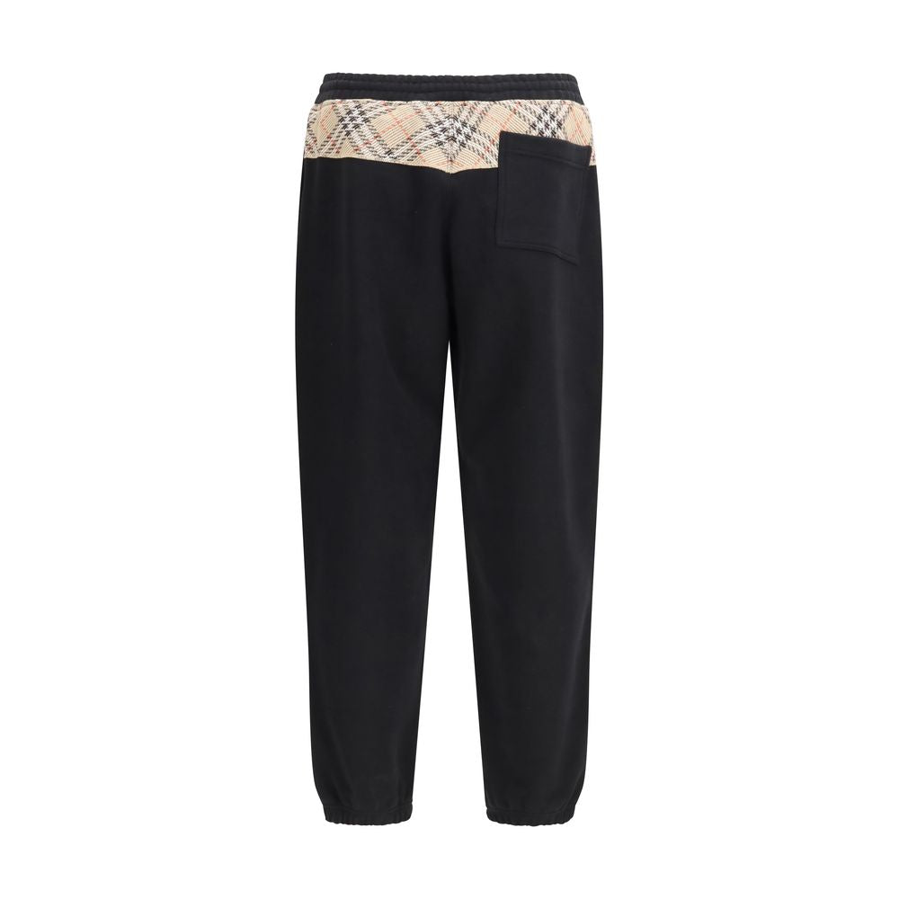 Burberry Black Cotton Jogging Pants (Tracksuit Bottoms)-2
