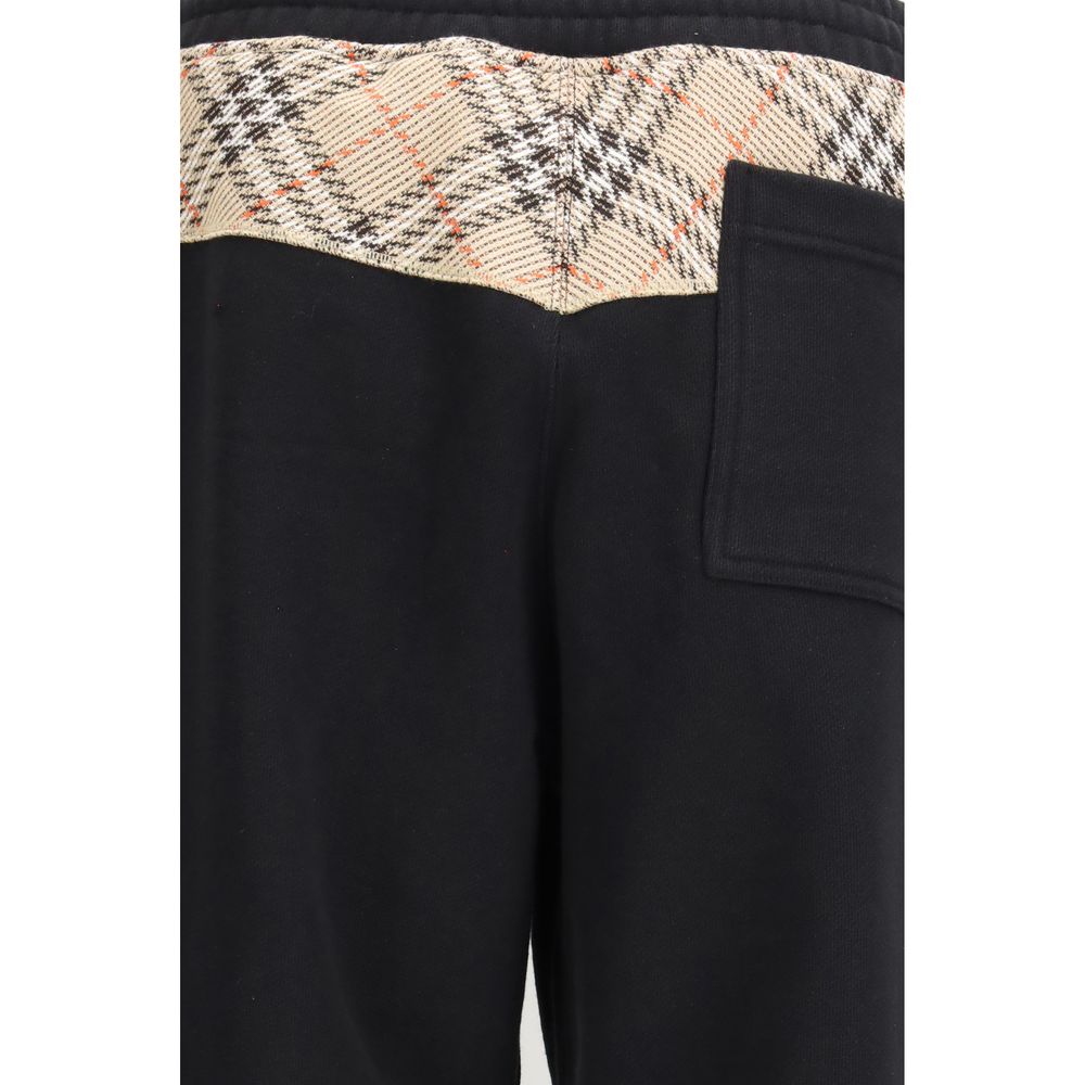 Burberry Black Cotton Jogging Pants (Tracksuit Bottoms)-3