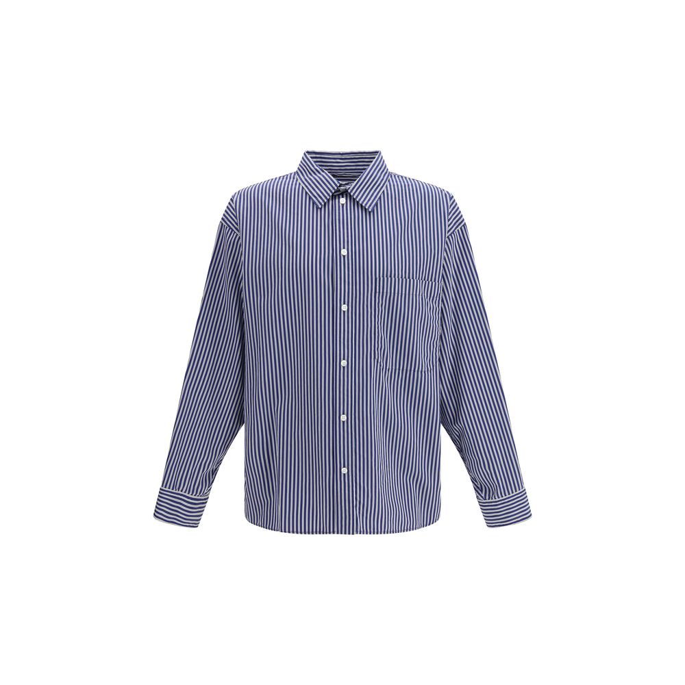 Balenciaga Blue Patterned Cotton Shirt