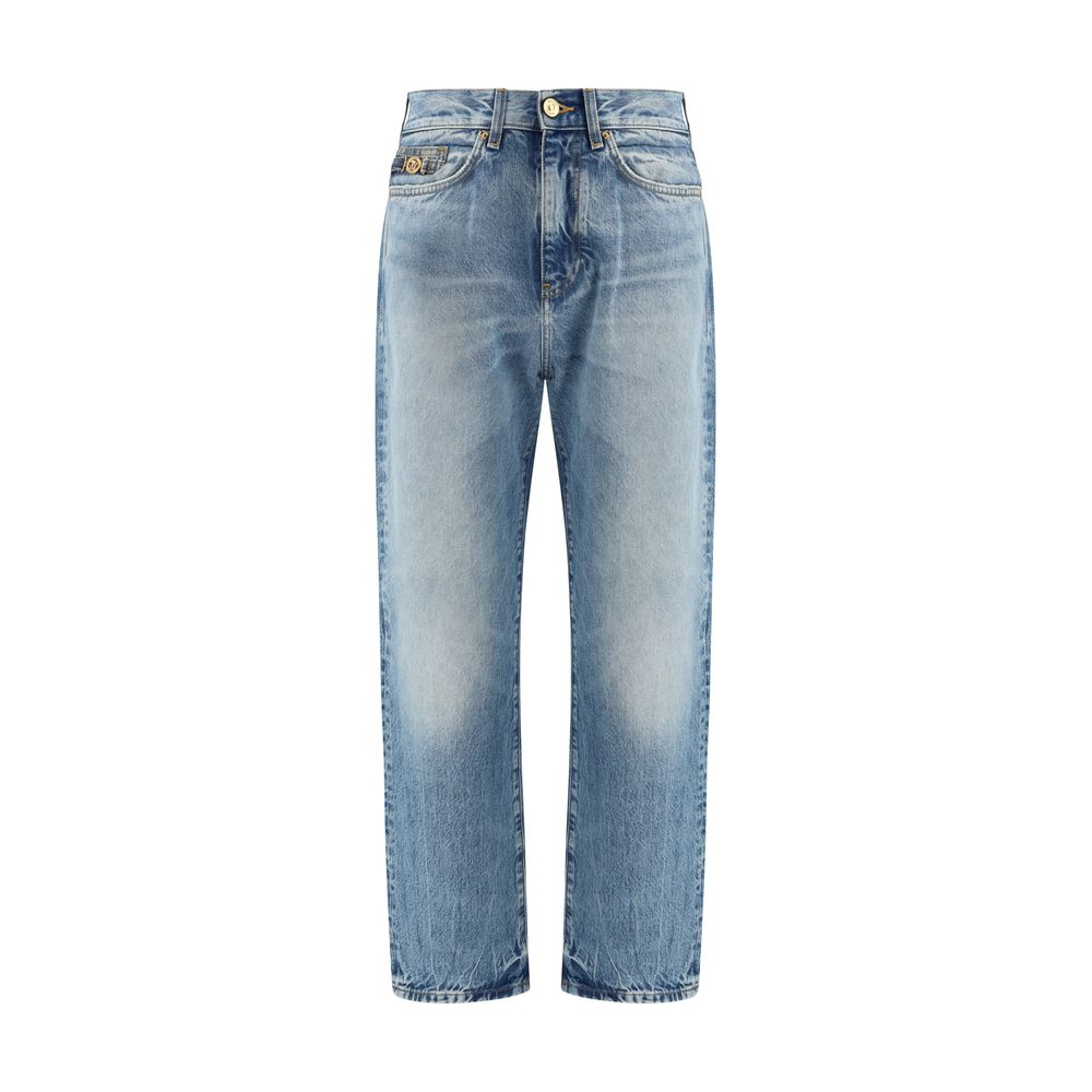 Versace Blue Cotton Denim Jeans