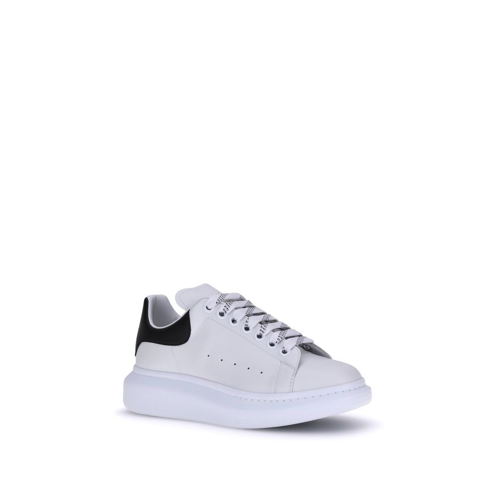 Alexander McQueen Weiße Bos Taurus Kalbsleder Plateau-Sneaker-2