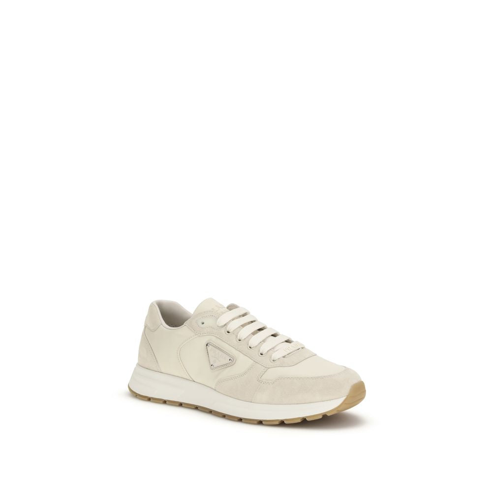 Prada Beige Nylon Low Top Sneakers-2