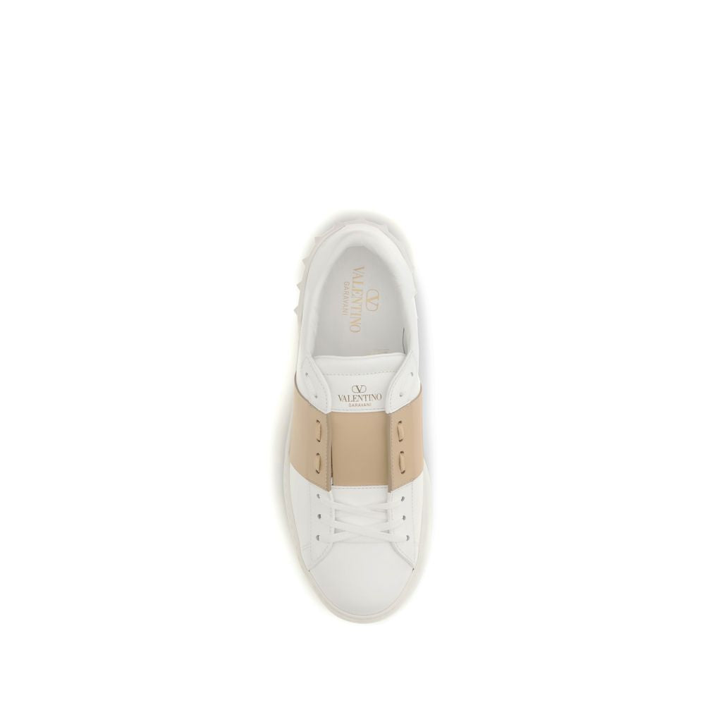 Valentino Garavani White Low-Top Calfskin Sneakers Bos Taurus-4
