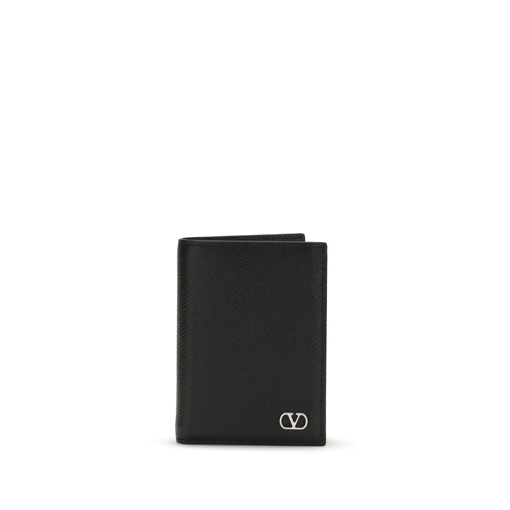 Valentino Garavani Black Calfskin Bos Taurus Wallet-1