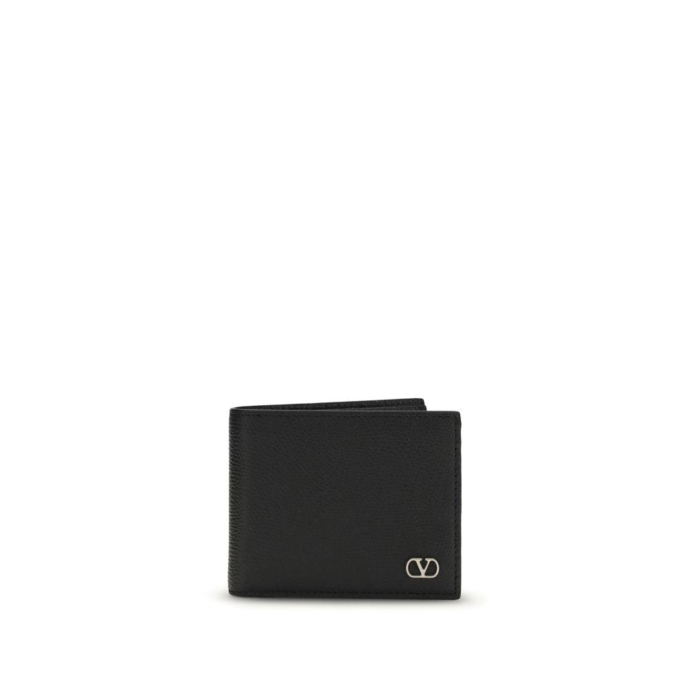 Valentino Garavani Black Calfskin Bos Taurus Wallet-1