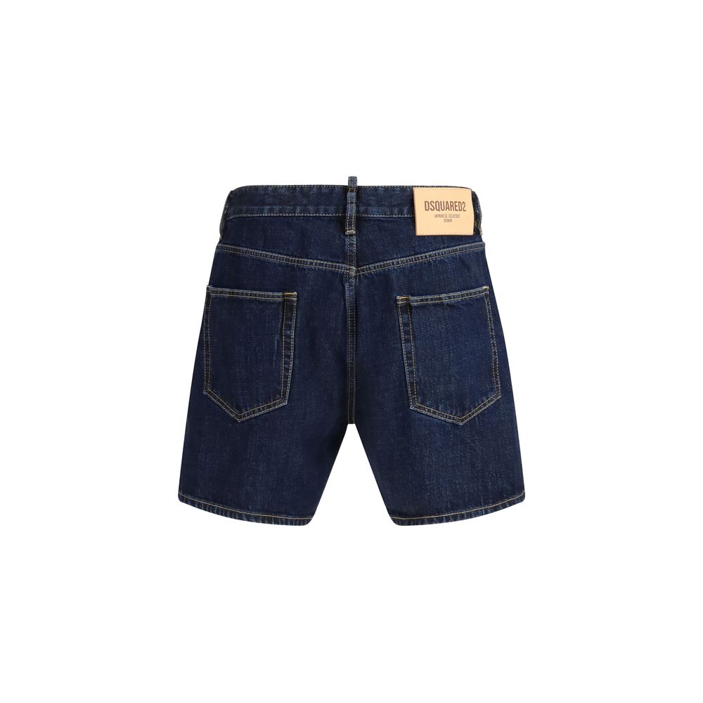 Dsquared² Blaue Baumwoll-Bermudashorts-2